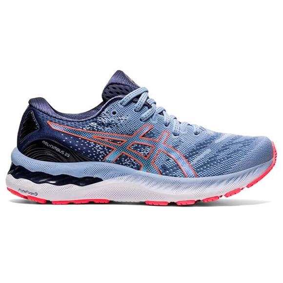 ASICS Women's Gel-Nimbus 23 Running Shoes Mist/Blazing Coral, Size 6 B - Picture 3 of 10